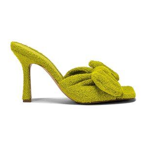 Bottega Veneta Stretch Mule Sandals – Green Bouclé Fabric (Size: 39)